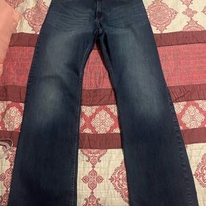 Wrangler Dark Blue Straight Jeans